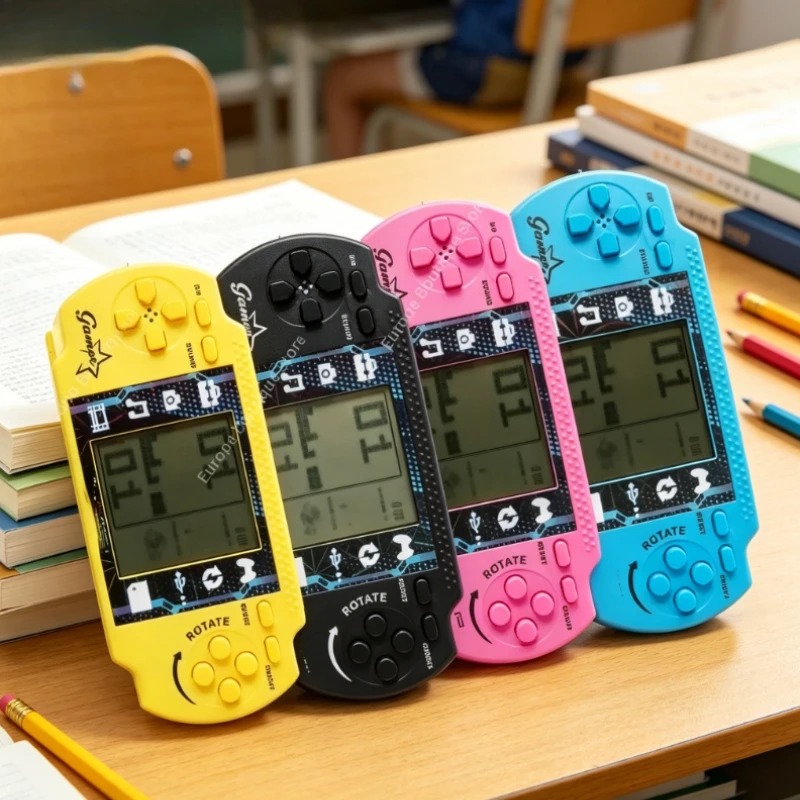 Big Screen Handheld Blocks Game Machine Sliding Brick Game Tank Fight Shoot with Music Retro Children Game Console Gift
Big Screen Handheld Blocks Game Machine Sliding Brick Game Tank Fight Shoot with Music Retro Children Game Console Gift