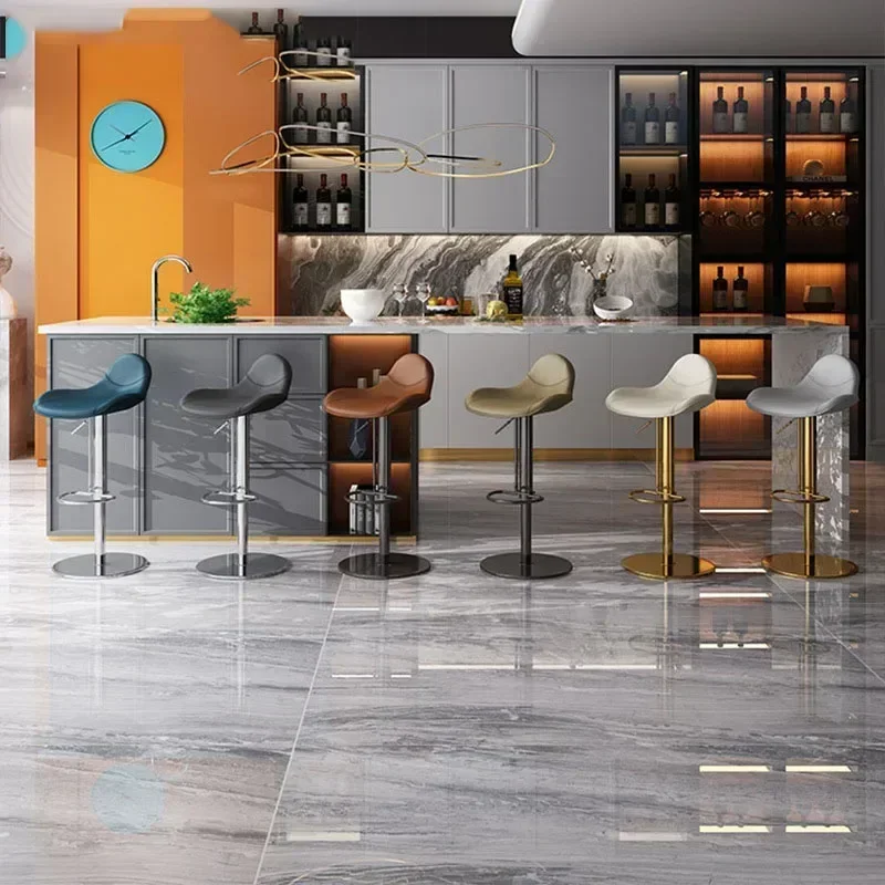 Bar Stools High Kitchen Counter Nordic Cafe Elegant Minimalist Bar Stool Swivel Floor Restaurant Taburetes De Bar Furniture
Bar Stools High Kitchen Counter Nordic Cafe Elegant Minimalist Bar Stool Swivel Floor Restaurant Taburetes De Bar Furniture
