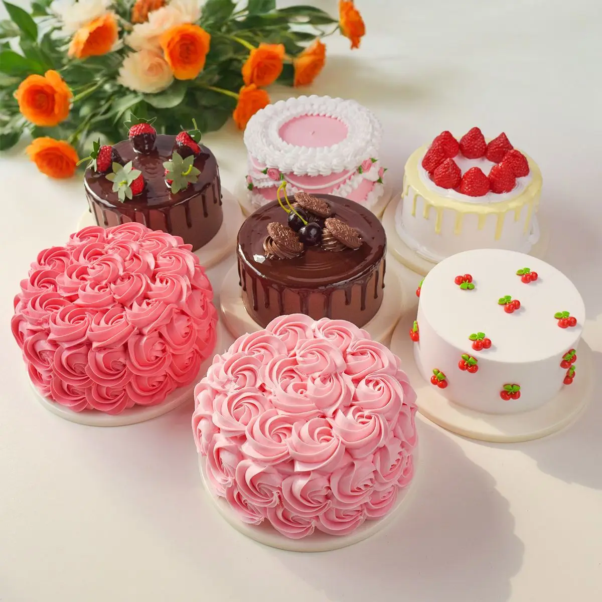 Artificial Cream Cake 8 Inch Fake Cake Food Model Display Photography Props Bakery Shop Simulation Window Decoration Home Decor
Artificial Cream Cake 8 Inch Fake Cake Food Model Display Photography Props Bakery Shop Simulation Window Decoration Home Decor