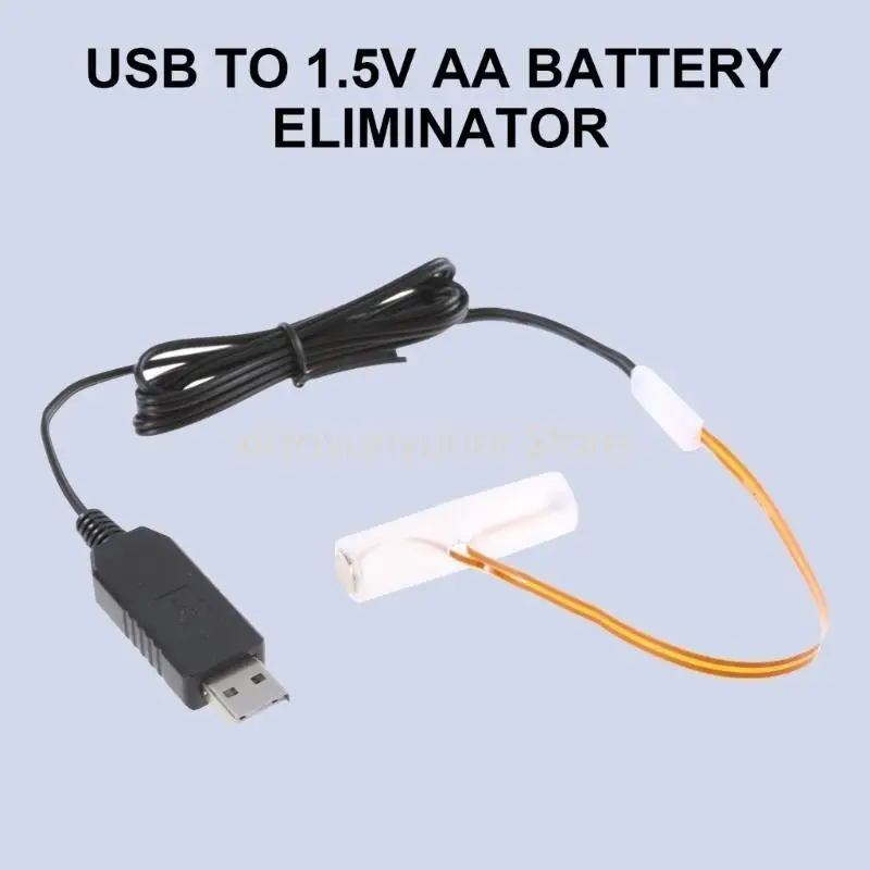 USB Battery AA Battery Eliminators Cable Replace 1Pc 1.5V AA LR6 Batteries for LED Light Electronic Toy Strips Light P9JB
USB Battery AA Battery Eliminators Cable Replace 1Pc 1.5V AA LR6 Batteries for LED Light Electronic Toy Strips Light P9JB