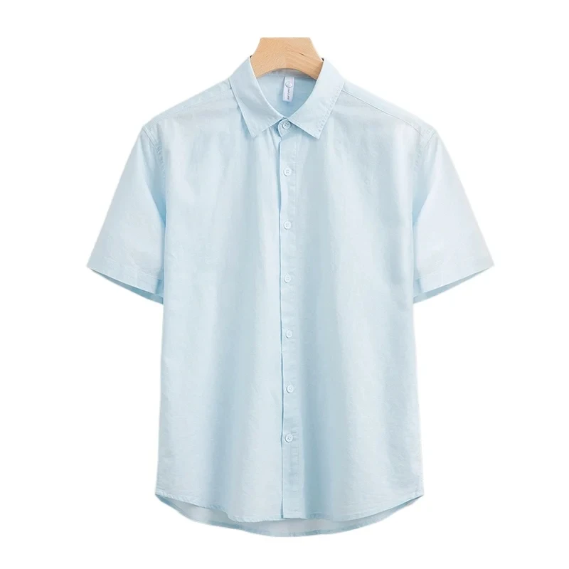 Men's Shirts Cotton Linen Elegant Mens Short Sleeve Social Fashion Blouses White solid Man Formal Shirt Summer Tops New Arrival
Men's Shirts Cotton Linen Elegant Mens Short Sleeve Social Fashion Blouses White solid Man Formal Shirt Summer Tops New Arrival