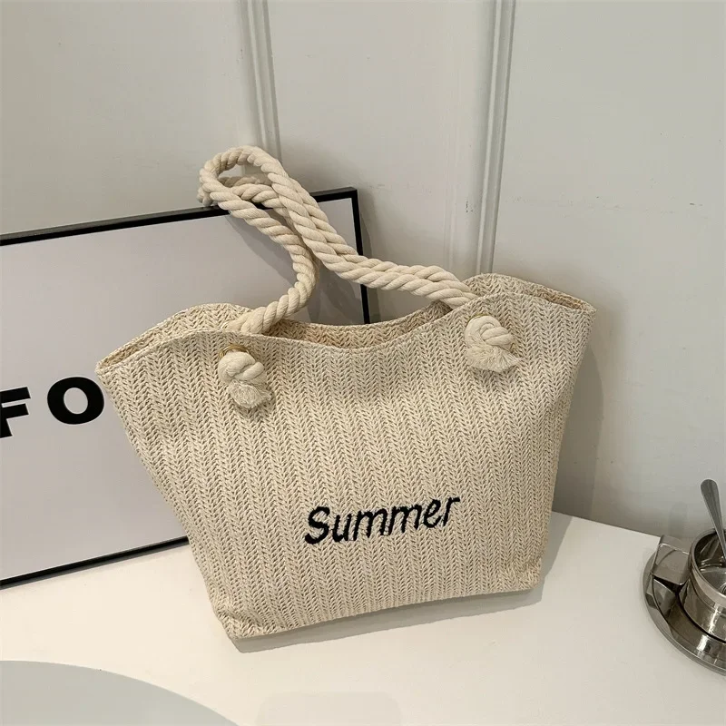 Large Capacity Fashionable Straw Letter Tote Bag Women's Bag 2024 New Shoulder Bag Luxury Designer Handbag
Large Capacity Fashionable Straw Letter Tote Bag Women's Bag 2024 New Shoulder Bag Luxury Designer Handbag