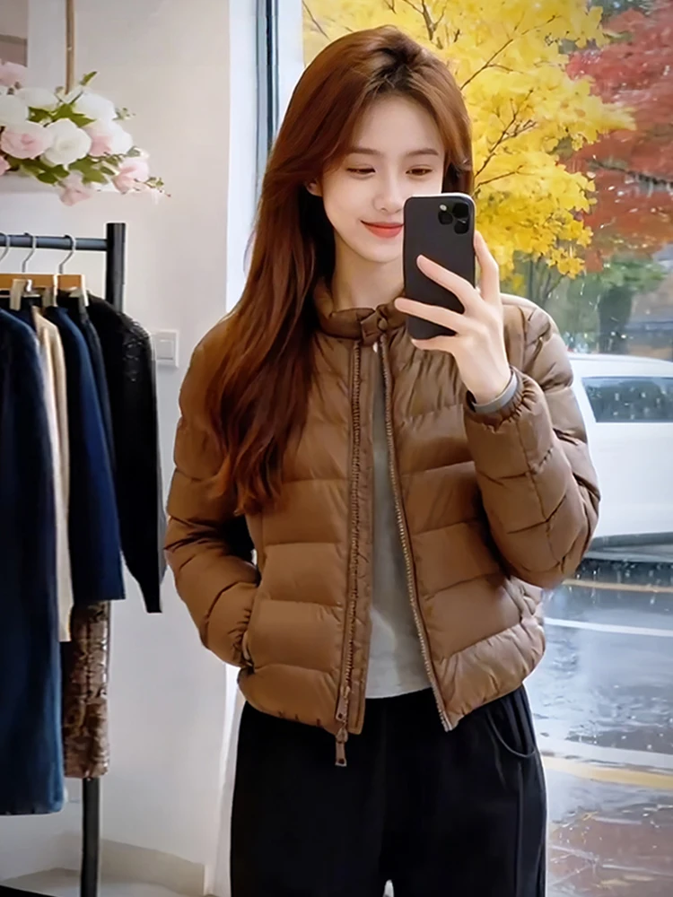 Thiened down Cotton Jaet Women's ort Sle Warm Outerwear Korean Sle Winter New Arrival Puff Sve Zipper Closure
Thiened down Cotton Jaet Women's ort Sle Warm Outerwear Korean Sle Winter New Arrival Puff Sve Zipper Closure