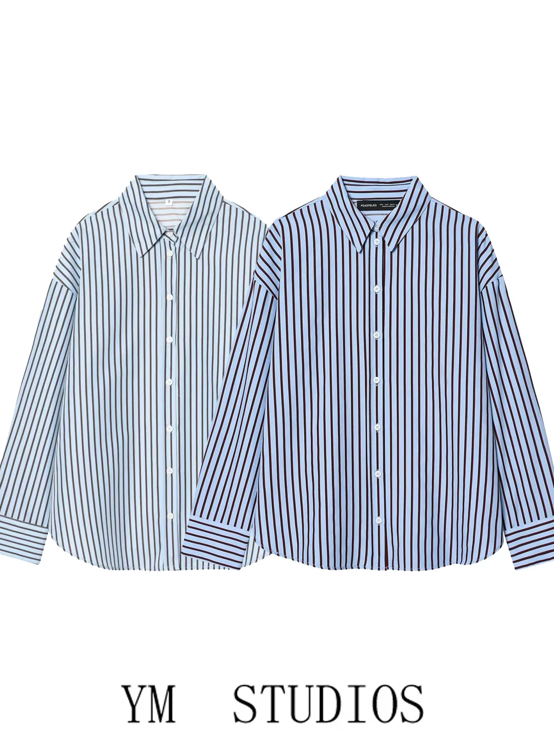 Women's Casual Striped Loose Long Sleeve Shirt Flip Collar Office Fashion Top Breathable Polyester Fiber Summer Collection
Women's Casual Striped Loose Long Sleeve Shirt Flip Collar Office Fashion Top Breathable Polyester Fiber Summer Collection