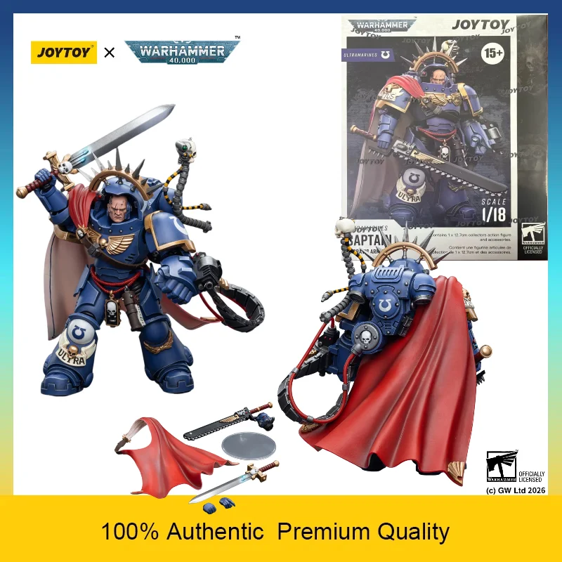 JOYTOY Warhammer 40K Ultramarines Captain in Gravis Armour JT7745 1/18 High Detail Articulated Collectible Action Figure
JOYTOY Warhammer 40K Ultramarines Captain in Gravis Armour JT7745 1/18 High Detail Articulated Collectible Action Figure