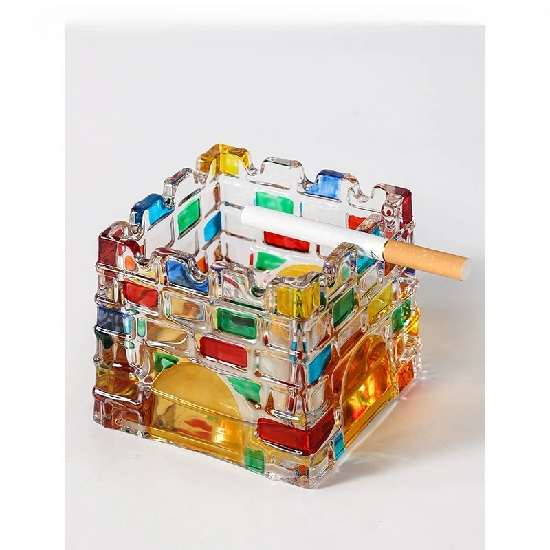 Light luxury high-end home living room anti-fly ash with cover office high-end atmosphere grade glass creative ashtray
Light luxury high-end home living room anti-fly ash with cover office high-end atmosphere grade glass creative ashtray