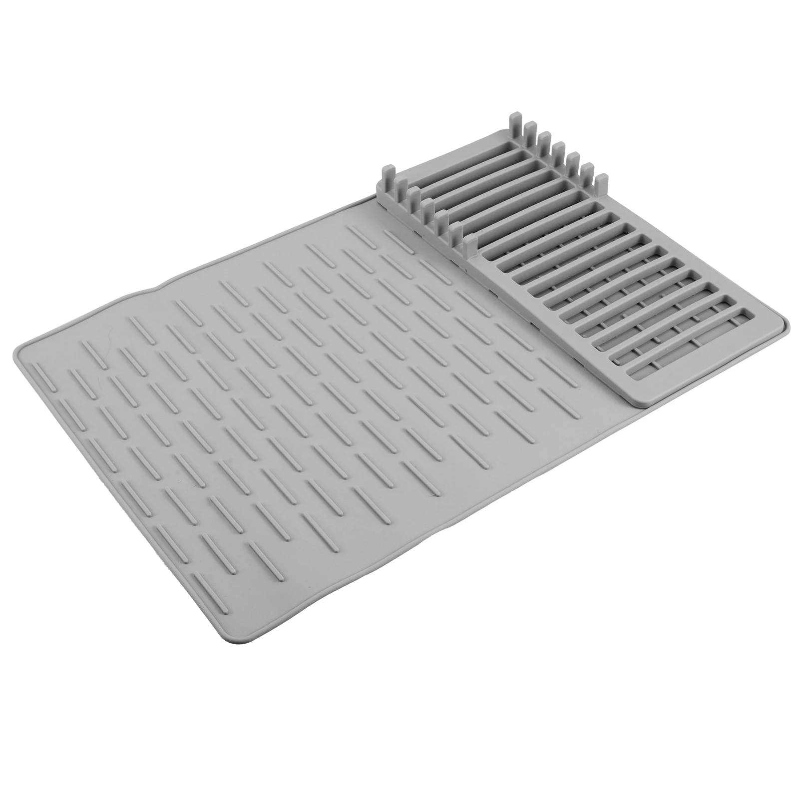 Silicone Kitchen Drying Mat Dish Drain Rack Counter Pads Grey Heat Resistant Foldable Easy Clean Nonslip Multifunctional Design
Silicone Kitchen Drying Mat Dish Drain Rack Counter Pads Grey Heat Resistant Foldable Easy Clean Nonslip Multifunctional Design