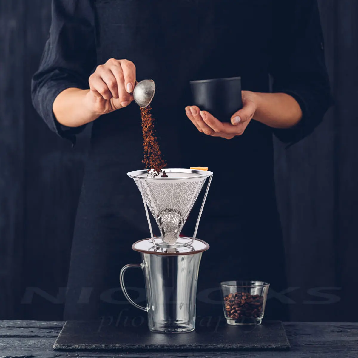 Stainless Steel Filter Funnel Coffee Funnel Kitchen Restaurant Hotel Eco Friendly Dishwasher Safe Fine Mesh Strainer
Stainless Steel Filter Funnel Coffee Funnel Kitchen Restaurant Hotel Eco Friendly Dishwasher Safe Fine Mesh Strainer