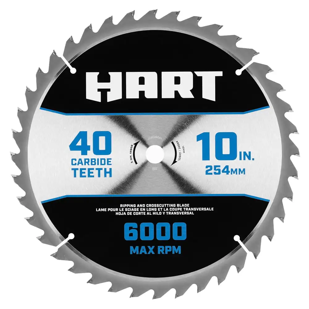 10-Inch 40-Teeth Saw Blade, Carbide teeth
10-Inch 40-Teeth Saw Blade, Carbide teeth