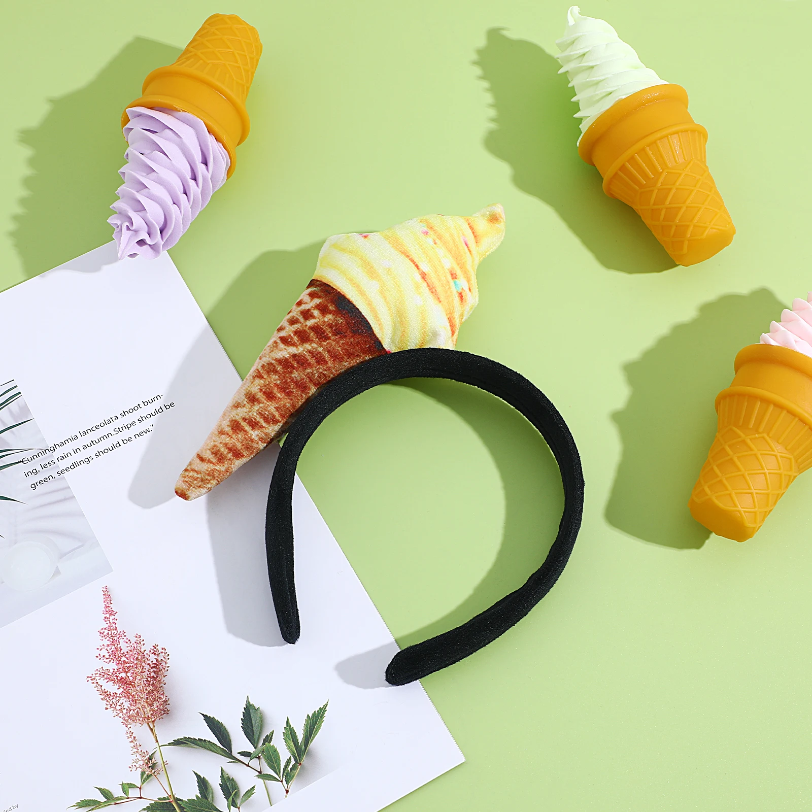 Ice Cream Headband Fabric Cone Hairband for Child Adult Ice Cream Hair Accessories Women Hairstyling Soft Cloth Material
Ice Cream Headband Fabric Cone Hairband for Child Adult Ice Cream Hair Accessories Women Hairstyling Soft Cloth Material