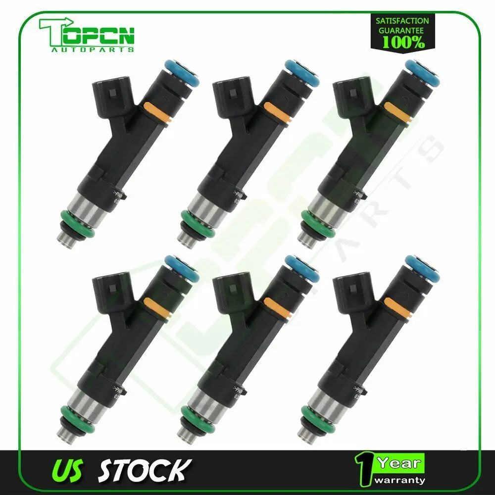 6 Fuel Injectors For Jeep Wrangler Dodge Grand Caravan 3.8L 2007 2008 2009 2010
6 Fuel Injectors For Jeep Wrangler Dodge Grand Caravan 3.8L 2007 2008 2009 2010