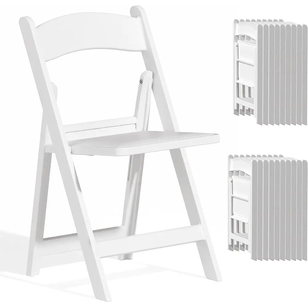 20-Pack White Cushioned Resin Chairs - Lightweight, Comfortable Plastic for Weddings, Parties, Home, and Outdoor Events, 600lbs
20-Pack White Cushioned Resin Chairs - Lightweight, Comfortable Plastic for Weddings, Parties, Home, and Outdoor Events, 600lbs