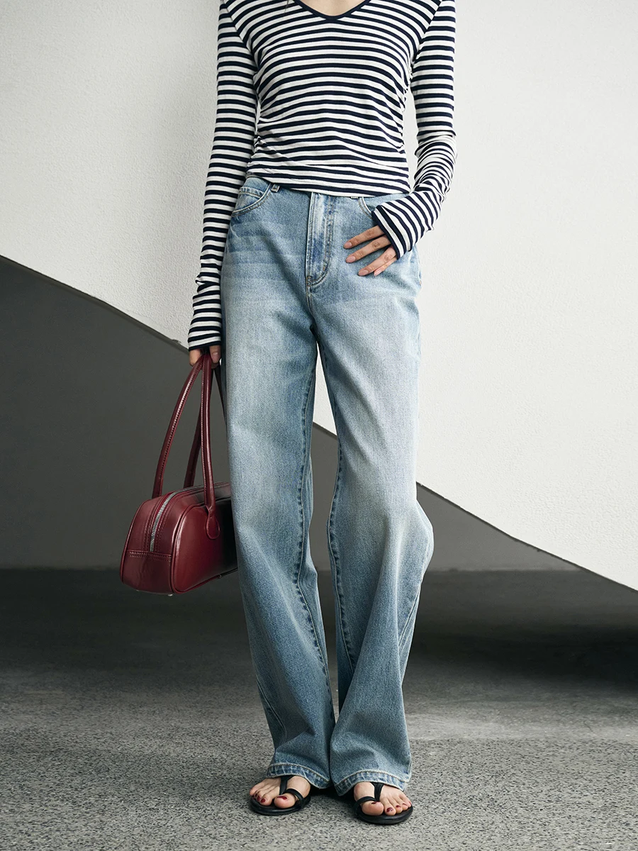 Прямые широкие джинсы с высокой талией, женские джинсовые брюки из ткани с завышенной талией, длинные брюки, повседневные брюки на молнии
Прямые широкие джинсы с высокой талией, женские джинсовые брюки из ткани с завышенной талией, длинные брюки, повседневные брюки на молнии