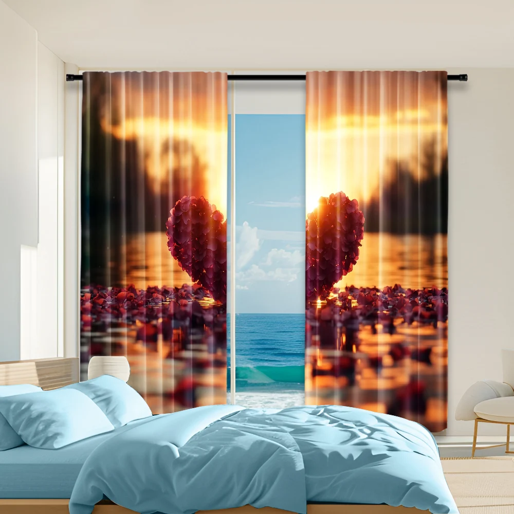 2 pcs, versatile polyester transparent curtains for home decoration Valentine's Day30 for use in bedrooms and living rooms
2 pcs, versatile polyester transparent curtains for home decoration Valentine's Day30 for use in bedrooms and living rooms