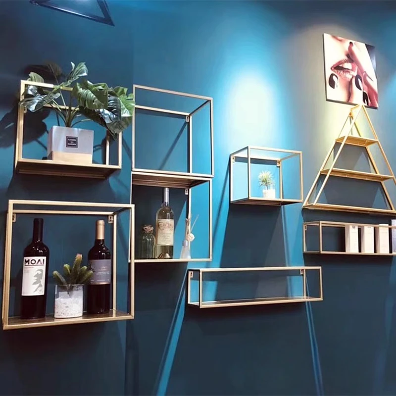 Nordic wall shelf creative lattice decorative frame manicure frame wrought iron frame living room background wall
Nordic wall shelf creative lattice decorative frame manicure frame wrought iron frame living room background wall