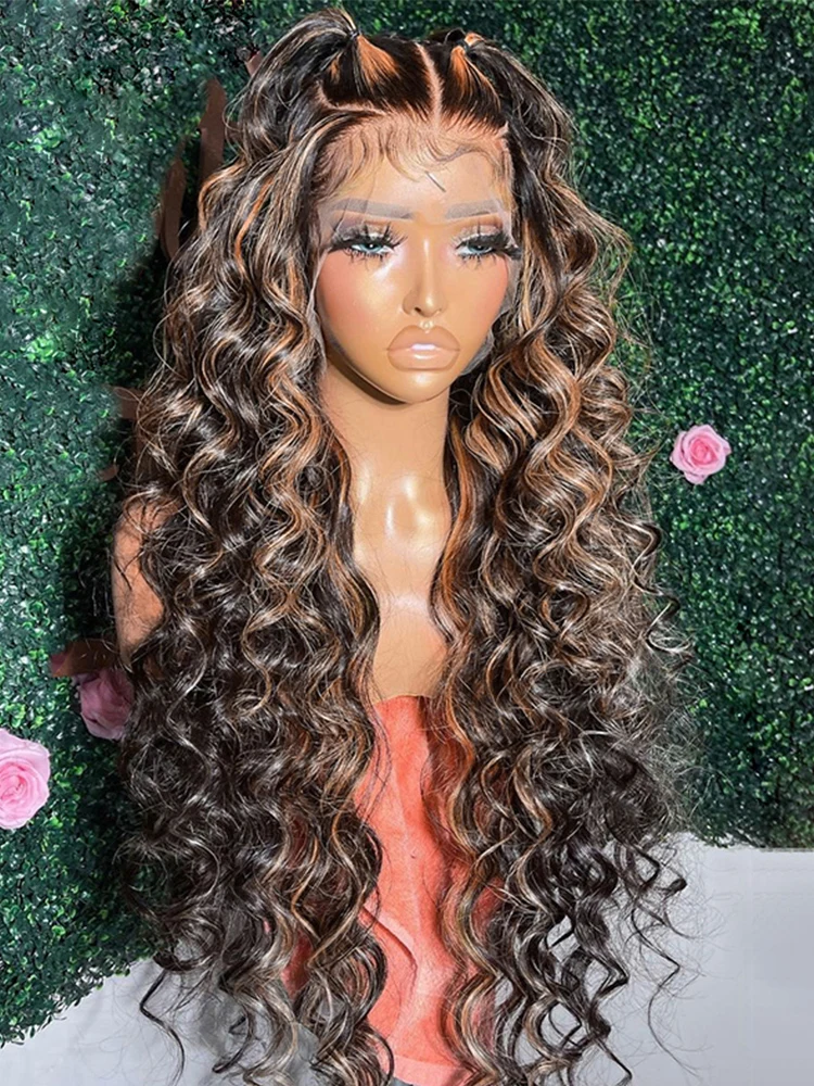 1B30 Highlight Wig Human Hair Blonde Loose Deep Wave 13X4 HD Lace Frontal Wig Transparent Preplucked Brazilian Human Hair 180%
1B30 Highlight Wig Human Hair Blonde Loose Deep Wave 13X4 HD Lace Frontal Wig Transparent Preplucked Brazilian Human Hair 180%