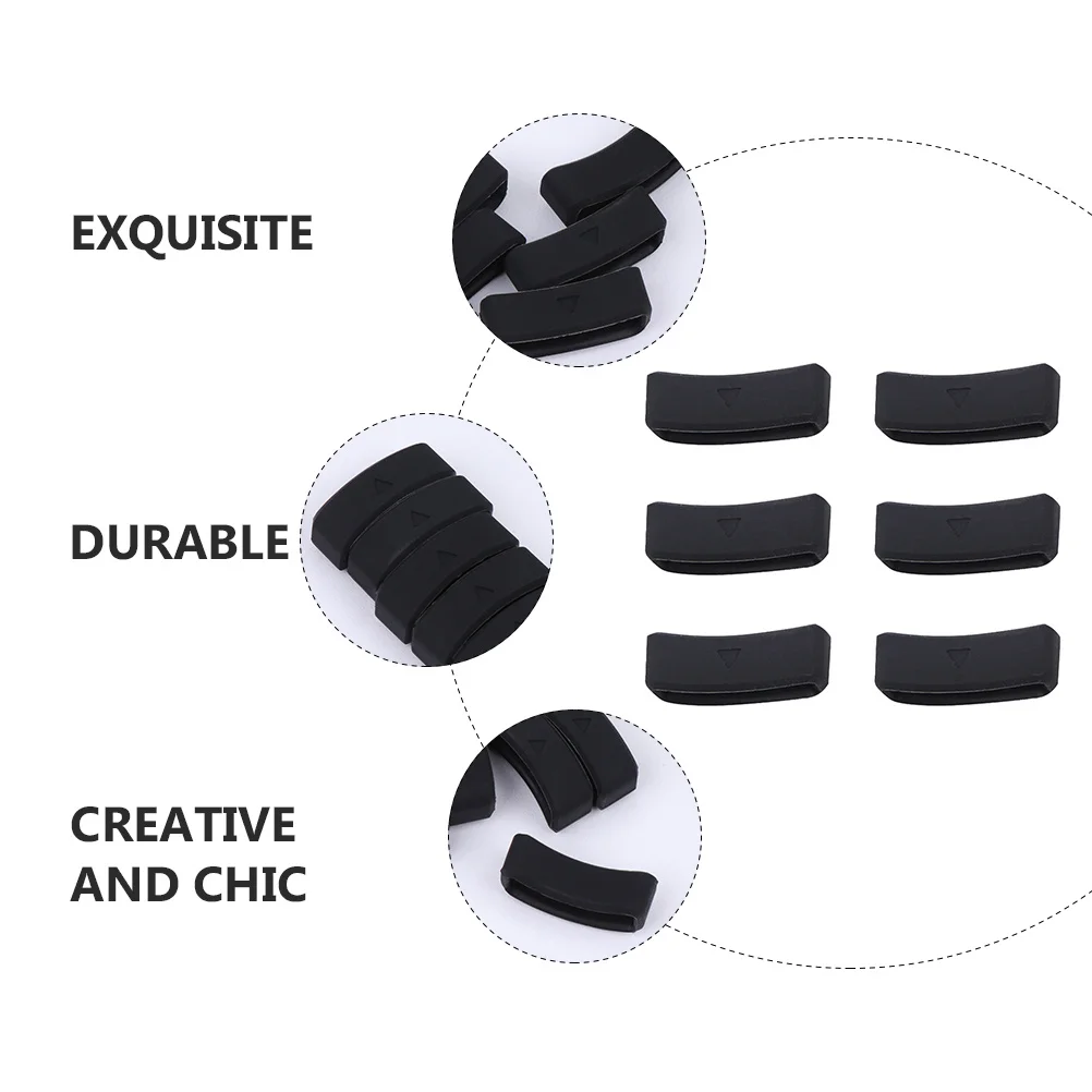 6Pcs Silicone Watch Band Keeper Loop Rings Sturdy Flexible Retainer Replacement for Watch Accessories 
6Pcs Silicone Watch Band Keeper Loop Rings Sturdy Flexible Retainer Replacement for Watch Accessories