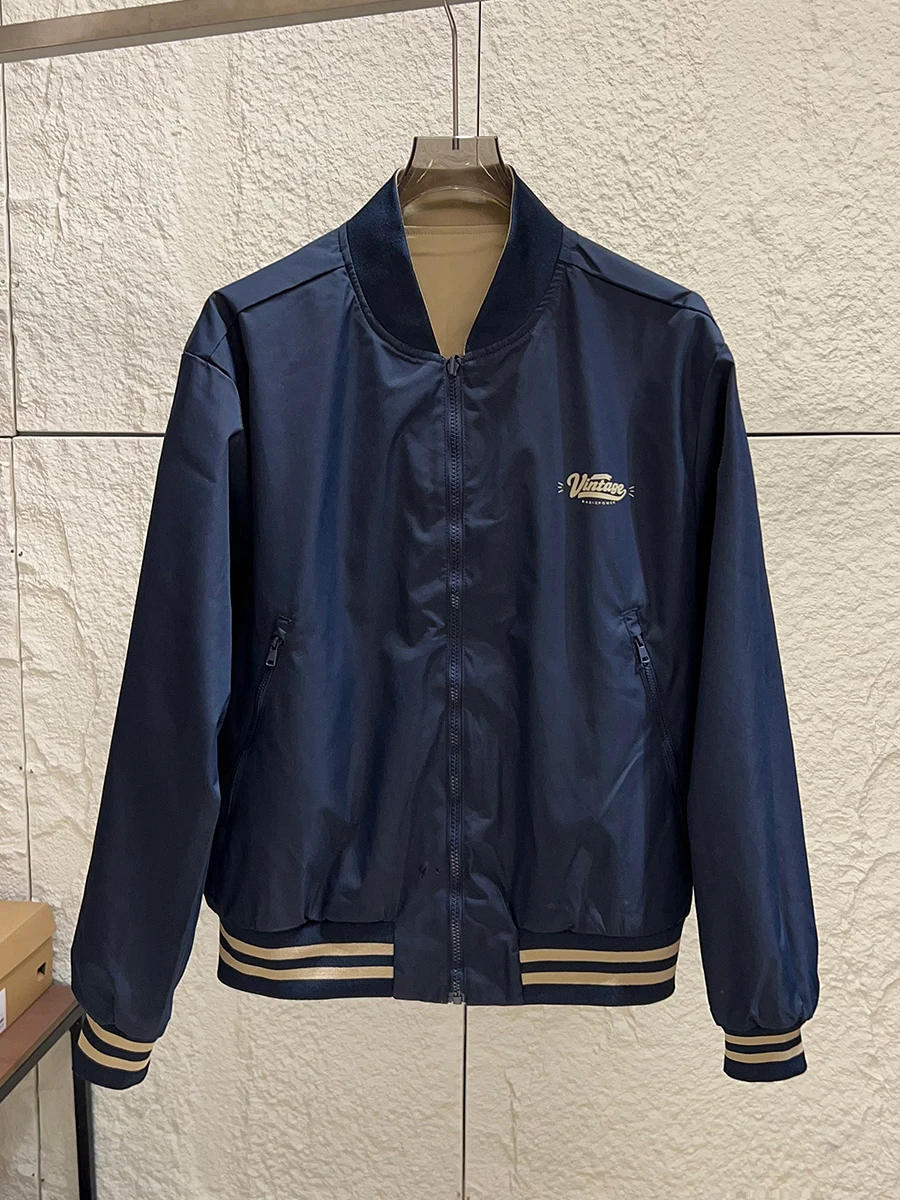 Double-Sided Wear Men's Casual Baseball Collar Flight Jacket Coat Standard Fit Polyester Fiber Long Sleeve Waterproof Zipper
Double-Sided Wear Men's Casual Baseball Collar Flight Jacket Coat Standard Fit Polyester Fiber Long Sleeve Waterproof Zipper