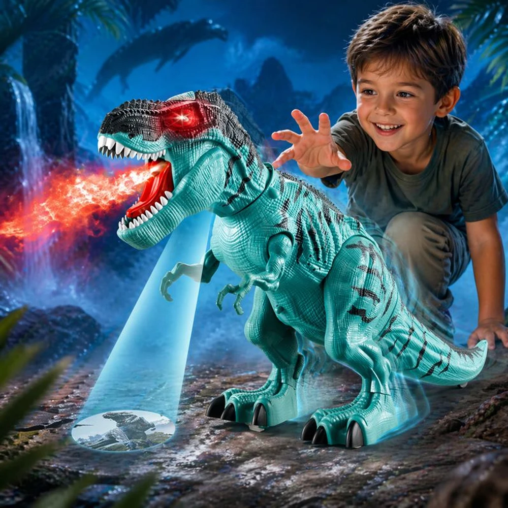 Large T-Rex Dinosaur Robot Toy for Kids with Walking Spray Mist Egg Laying Lights and Sounds
Large T-Rex Dinosaur Robot Toy for Kids with Walking Spray Mist Egg Laying Lights and Sounds