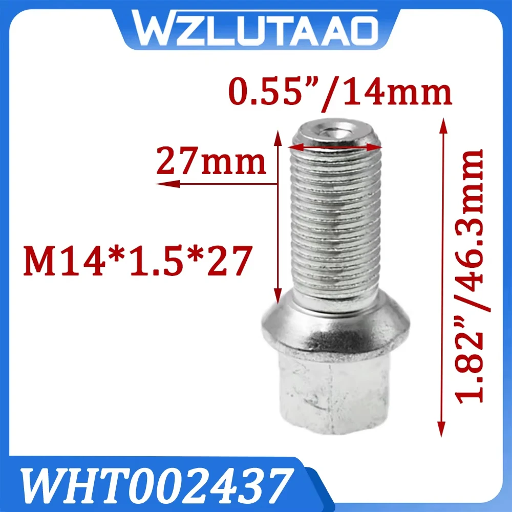 1/4 Pieces M14*1.5*27 Wheel Bolt For Audi A4 A5 A6 A8 TT Skoda Seat VW ID.4 Atlas Phaeton 4D0601139 4D0601139A WHT002437
1/4 Pieces M14*1.5*27 Wheel Bolt For Audi A4 A5 A6 A8 TT Skoda Seat VW ID.4 Atlas Phaeton 4D0601139 4D0601139A WHT002437