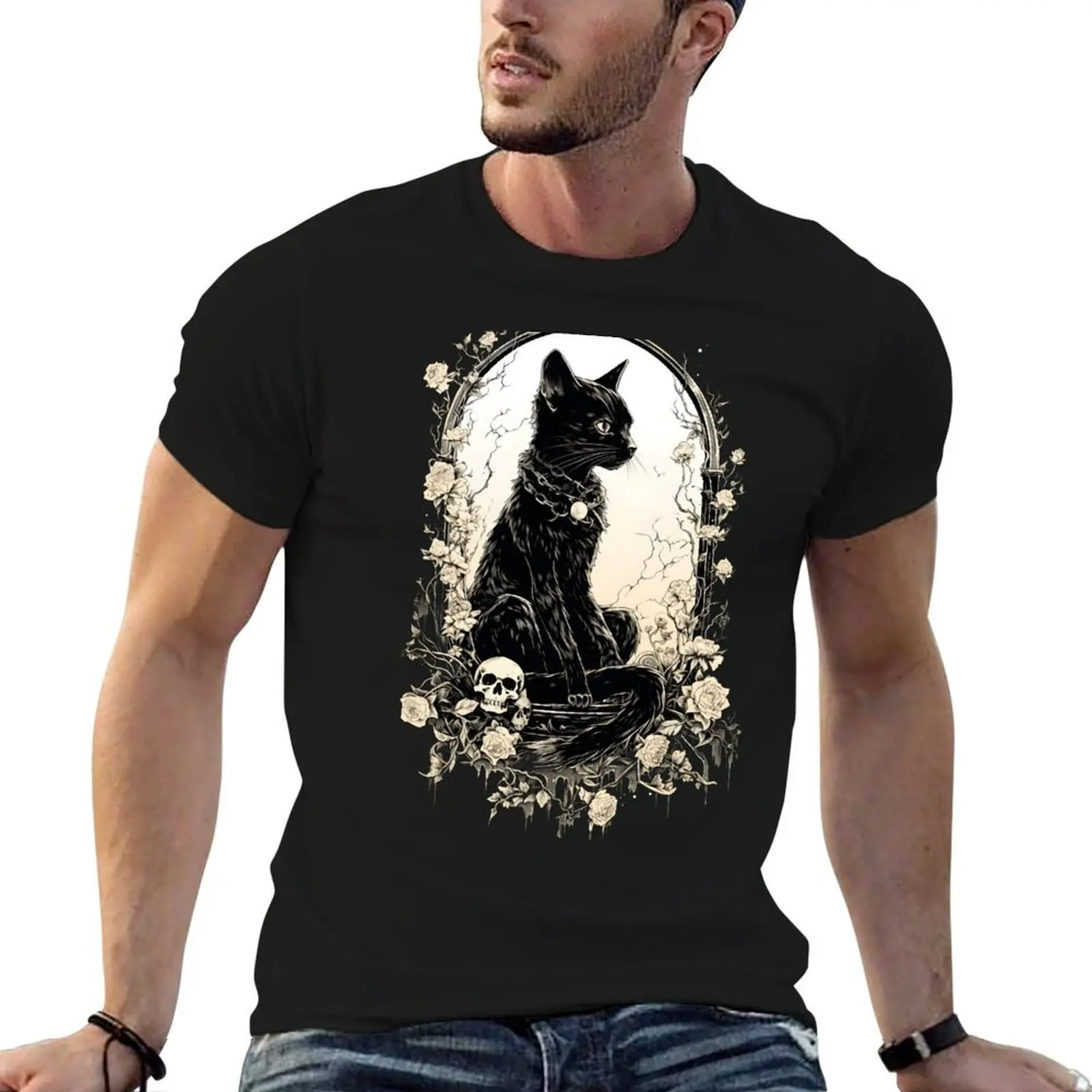 Cat Skeleton T-Shirt funny t shirts man t shirt man luxury T-Shirt
Cat Skeleton T-Shirt funny t shirts man t shirt man luxury T-Shirt