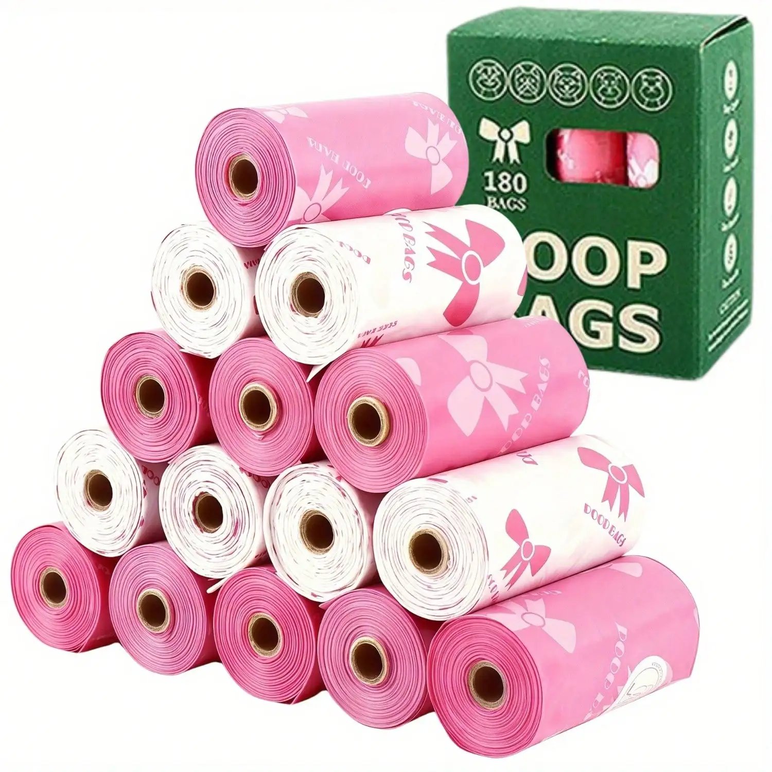 180 Count Extra Thick Dog Poop Bags, 1 Roll 15 Leak-Proof Polyethylene Trash Bags, Unique Pattern & Lovely Color Design, Suitable For Cats & Dogs, Perfect Cute Pet Cleaning Supplies, Multi-Purpose Cleaning Bags, Valentine's Day, Easter, New Year, Mother's
180 Count Extra Thick Dog Poop Bags, 1 Roll 15 Leak-Proof Polyethylene Trash Bags, Unique Pattern & Lovely Color Design, Suitable For Cats & Dogs, Perfect Cute Pet Cleaning Supplies, Multi-Purpose Cleaning Bags, Valentine's Day, Easter, New Year, Mother's