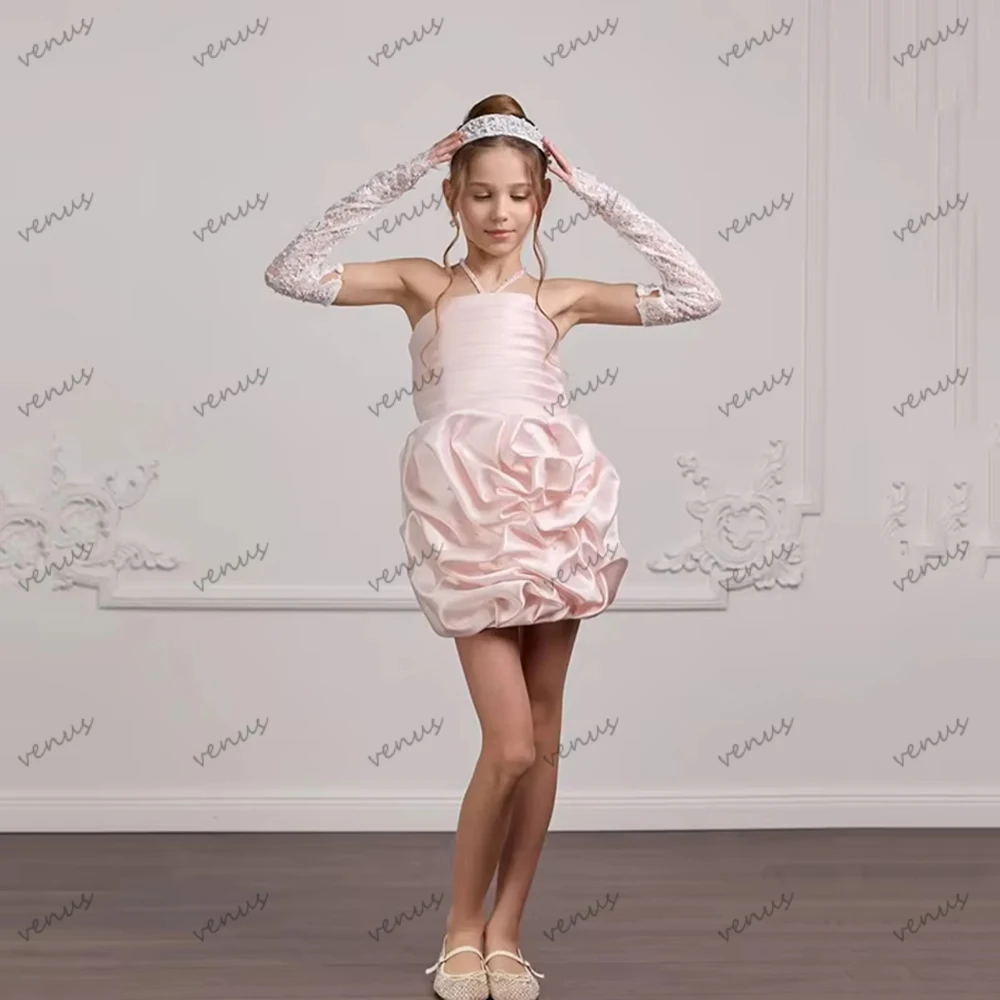 Modern Ball Flower Girl Dresses Simple Wedding Princess Birthday Mini Dress Sleeveless Customized فساتين سهرة Vestido De Novia
Modern Ball Flower Girl Dresses Simple Wedding Princess Birthday Mini Dress Sleeveless Customized فساتين سهرة Vestido De Novia
