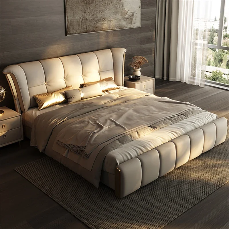 King Size Frame Double Bed Nordic Wooden Luxury Room Double Bed Support Modern Wedding Cama Matrimonial Bedroom Furniture
King Size Frame Double Bed Nordic Wooden Luxury Room Double Bed Support Modern Wedding Cama Matrimonial Bedroom Furniture