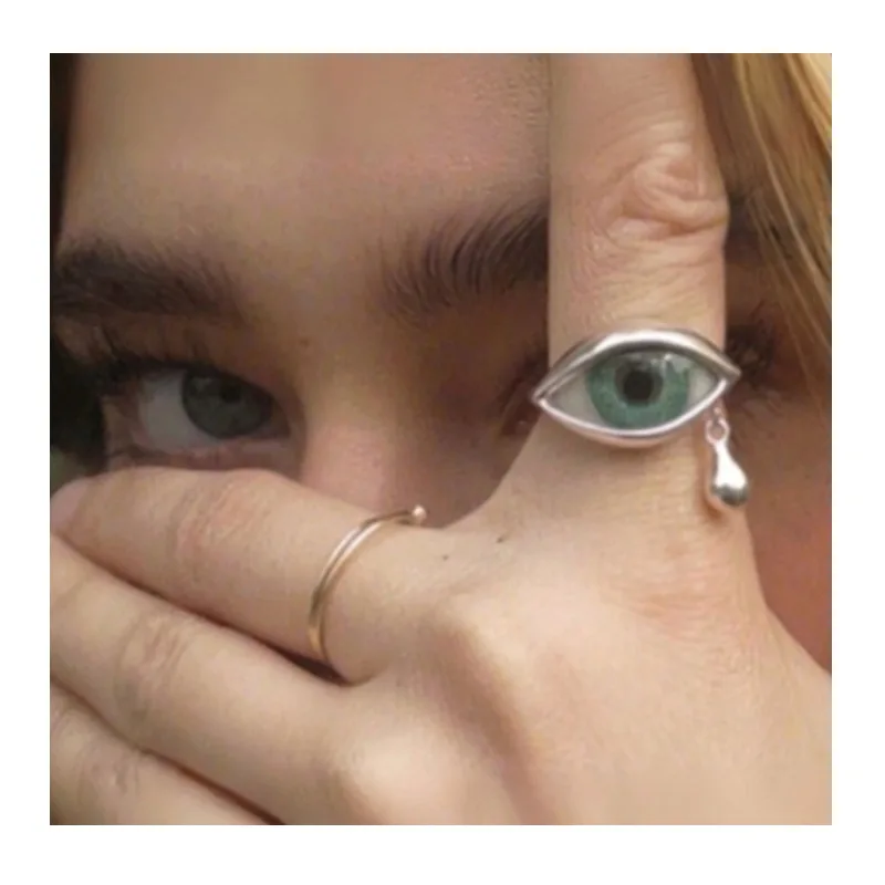 "Crying Eyes" Eyes Tears Drops Ring Female Niche Design Delicate Personality Non-collision Ring Tail Ring
"Crying Eyes" Eyes Tears Drops Ring Female Niche Design Delicate Personality Non-collision Ring Tail Ring