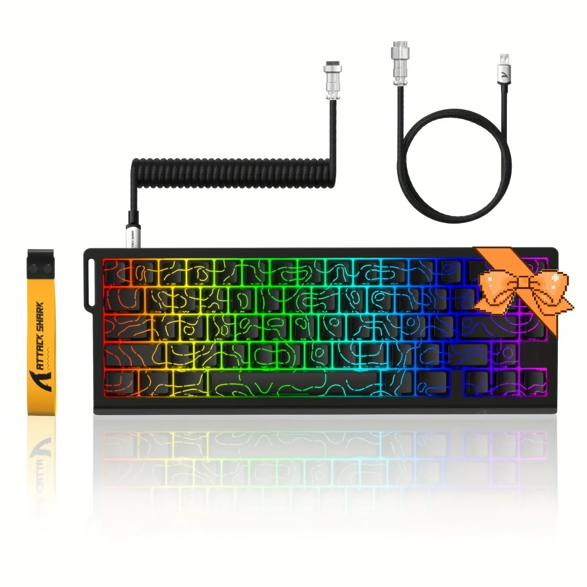 X68HE ATTACK SHARK Magnetic Gaming Keyboard Mechanical Wired for Pro Gaming 0.01mm Rapid Trigg 8000Hz SOCD/Rs 0.125ms 128K Rate
X68HE ATTACK SHARK Magnetic Gaming Keyboard Mechanical Wired for Pro Gaming 0.01mm Rapid Trigg 8000Hz SOCD/Rs 0.125ms 128K Rate