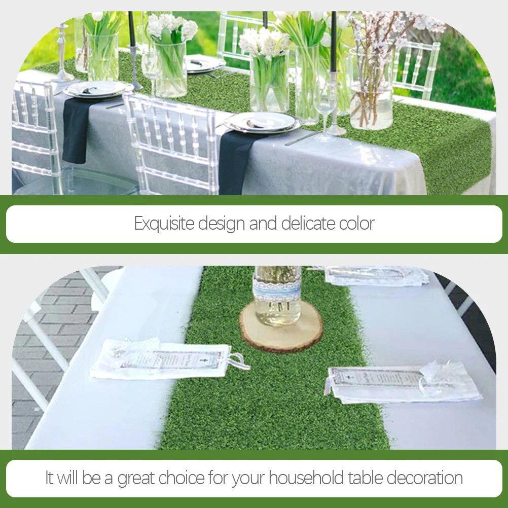 Turf Table Runner Exquisite Green Vintage Style Decorative Table Cover for Home Hotel Restaurant Dining Room Decor
Turf Table Runner Exquisite Green Vintage Style Decorative Table Cover for Home Hotel Restaurant Dining Room Decor