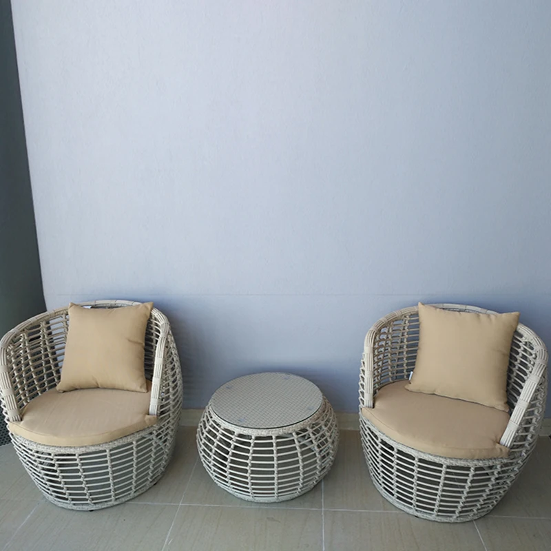 Outdoor courtyard garden rattan chair sofa, leisure indoor terrace balcony table and chairs, rattan small coffee
Outdoor courtyard garden rattan chair sofa, leisure indoor terrace balcony table and chairs, rattan small coffee