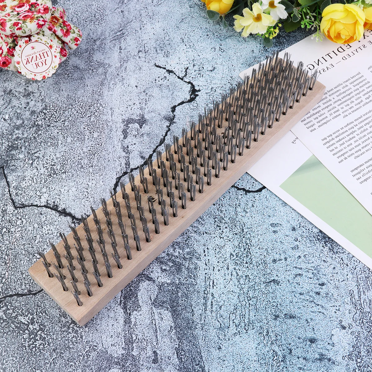 1 pc Steel Wire Cleaning Brush Long Handle Derusting Weed Remover Moss Dirt Tool Road Cement Garden Sewage Tank Stain
1 pc Steel Wire Cleaning Brush Long Handle Derusting Weed Remover Moss Dirt Tool Road Cement Garden Sewage Tank Stain