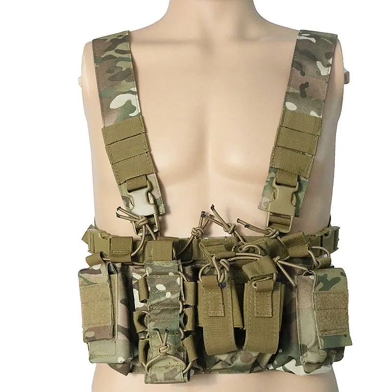 Outdoor Tactical D3 Chest Rig Vest Combat Military Armor Harness Rifle Pistol Magazine Pouch Hunting Equipment
Outdoor Tactical D3 Chest Rig Vest Combat Military Armor Harness Rifle Pistol Magazine Pouch Hunting Equipment