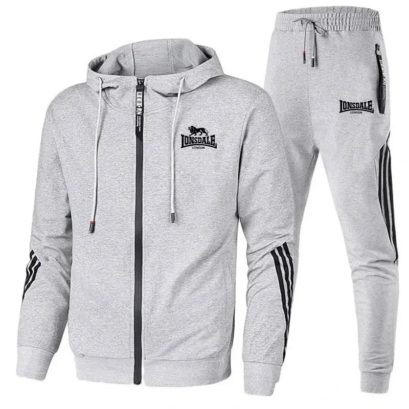 Men's high-quality spring and autumn set hooded jackets, striped hooded jackets, zipper outdoor casual sports, men's windproof a
Men's high-quality spring and autumn set hooded jackets, striped hooded jackets, zipper outdoor casual sports, men's windproof a