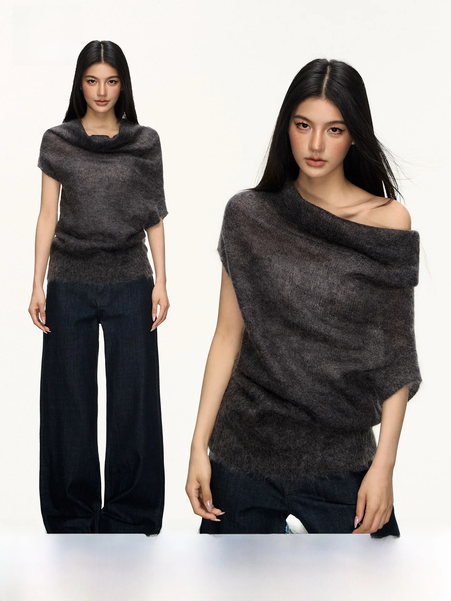 Свитер Anna Aneae из шерсти с асимметричным вырезом на плече, многофункциональный дизайн, модный, для повседневной носки, свободный крой, стандартная длина рукава
Свитер Anna Aneae из шерсти с асимметричным вырезом на плече, многофункциональный дизайн, модный, для повседневной носки, свободный крой, стандартная длина рукава