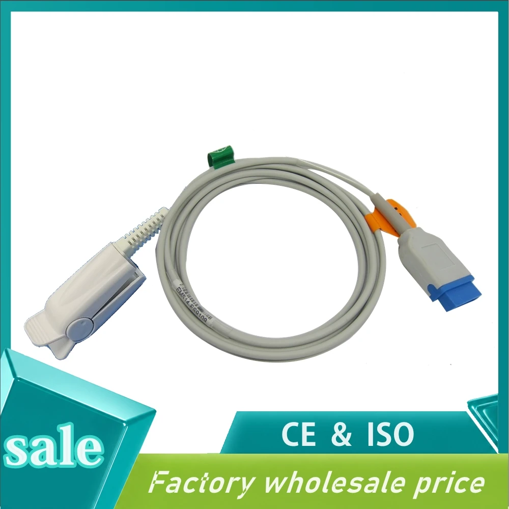 for Ge,11pin,massimo Module Patient Monitor Adult Finger Clip Ear Clip Silicone Longs Cable Separated Reusable Spo2 Sensor
for Ge,11pin,massimo Module Patient Monitor Adult Finger Clip Ear Clip Silicone Longs Cable Separated Reusable Spo2 Sensor