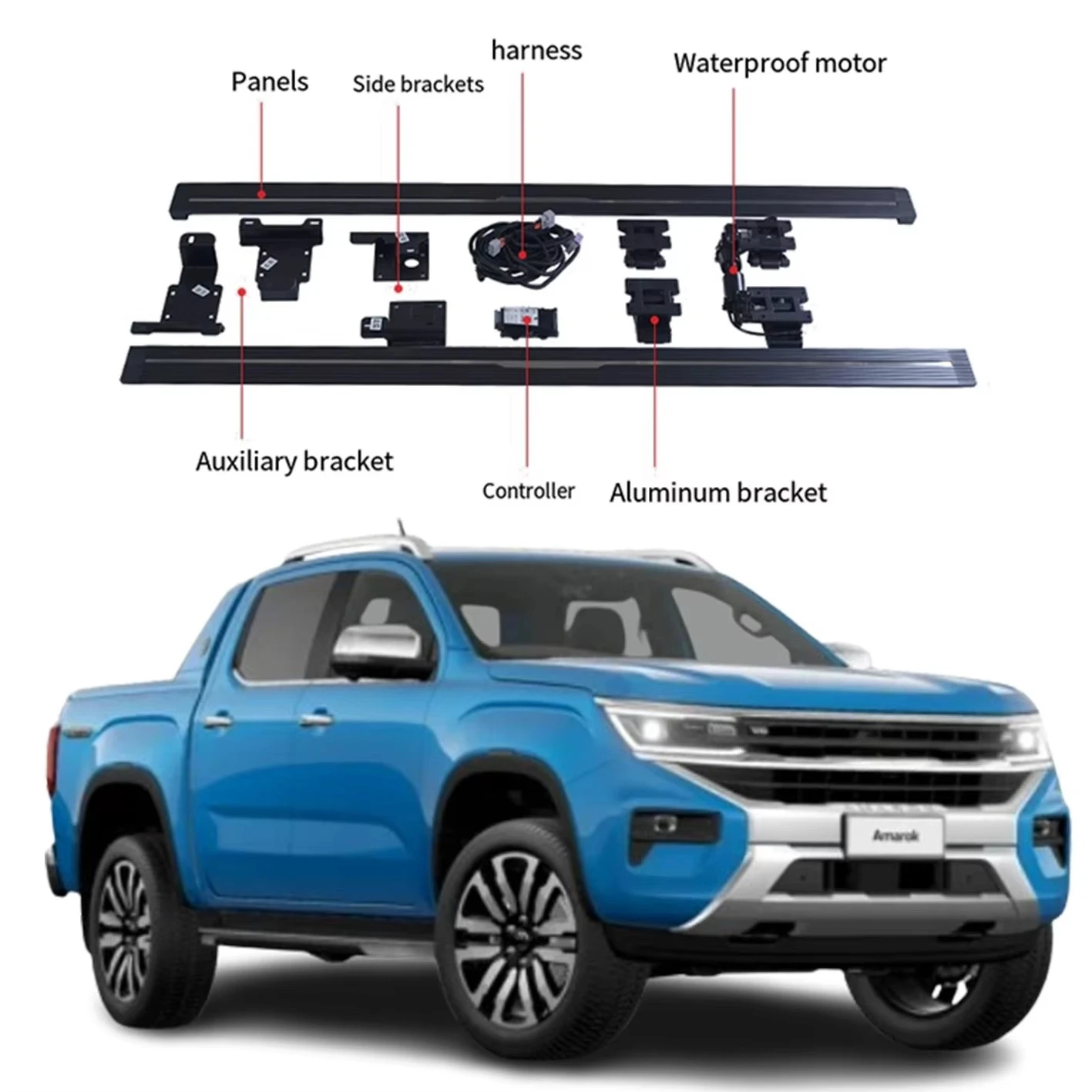Newest Model Electric Side Steps Automatic Foot Step Running Board Aluminum for 18-23 Amarok
Newest Model Electric Side Steps Automatic Foot Step Running Board Aluminum for 18-23 Amarok