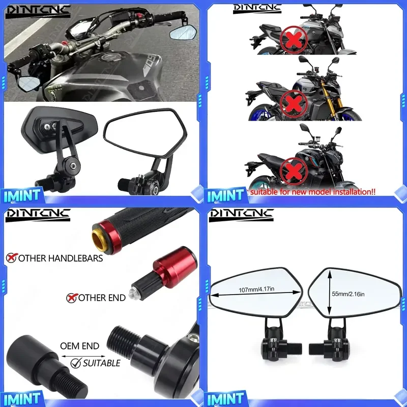 For MT 07 09 MT07 MT09 2014-2020 MT10 XSR700 XSR900 FZ07 MT-10 Handlebar End Mirror Side Rotation Motorcycle
For MT 07 09 MT07 MT09 2014-2020 MT10 XSR700 XSR900 FZ07 MT-10 Handlebar End Mirror Side Rotation Motorcycle