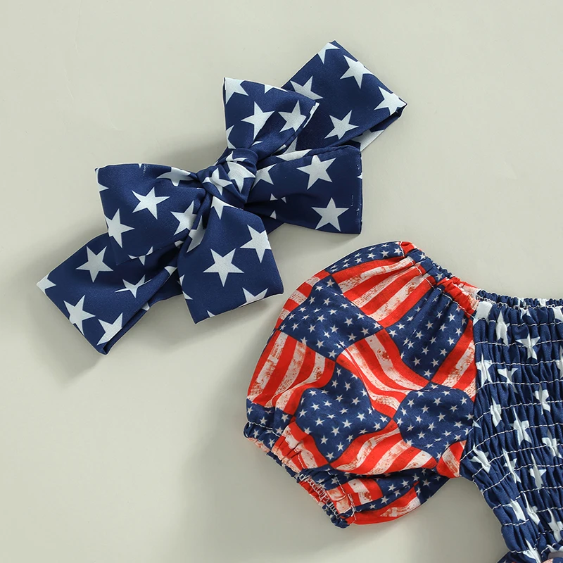 Комбинезон для маленьких девочек с принтом американского флага и повязкой на голову, комбинезон с короткими рукавами и патриотическим звездным узором, боди для
Комбинезон для маленьких девочек с принтом американского флага и повязкой на голову, комбинезон с короткими рукавами и патриотическим звездным узором, боди для