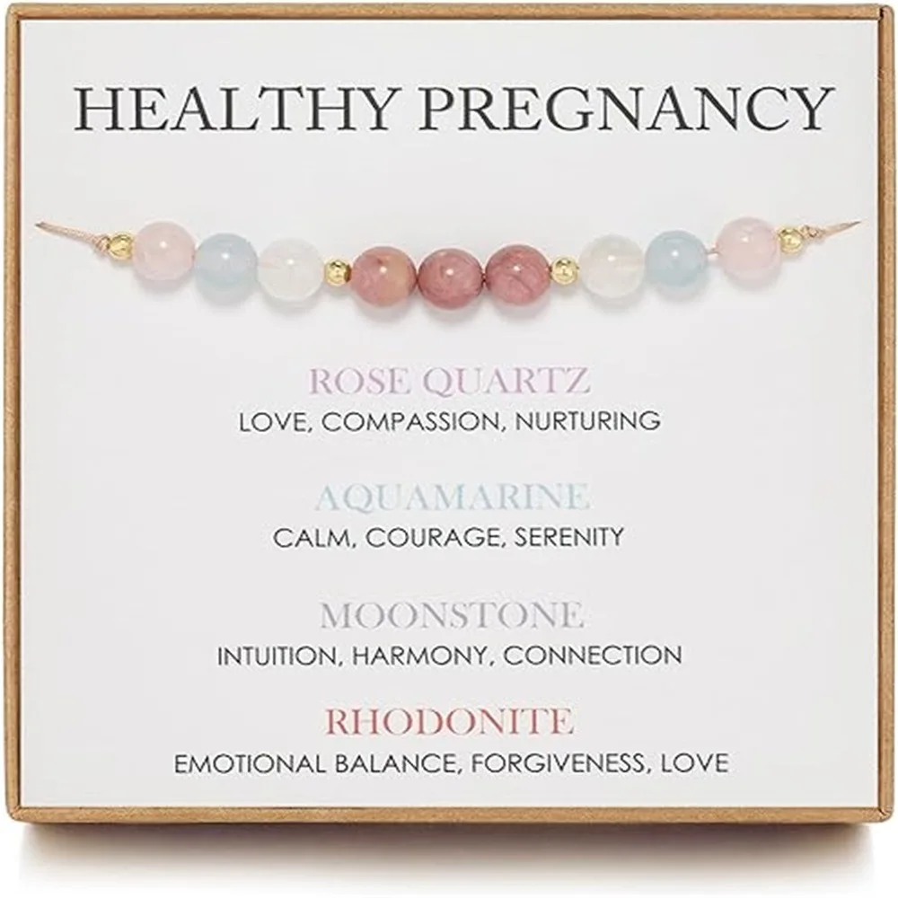 Healthy Pregnancy Gifts Healing Natural Stone Bracelet for Pregnant Women First Time Mom Gifts-BRAEAR200014
Healthy Pregnancy Gifts Healing Natural Stone Bracelet for Pregnant Women First Time Mom Gifts-BRAEAR200014