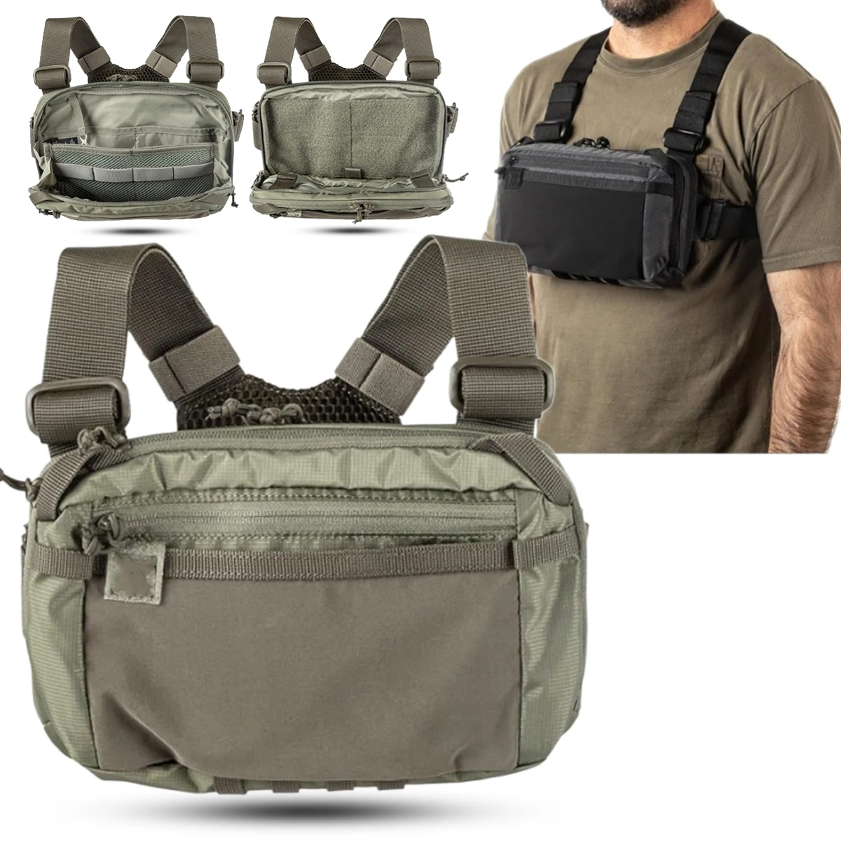 Tactical Chest Pack Adjustable Harness Fishing Hunting Vest Outdoor Sports Fitness Vest Multifunctional Hiking Cycling Chest Bag
Tactical Chest Pack Adjustable Harness Fishing Hunting Vest Outdoor Sports Fitness Vest Multifunctional Hiking Cycling Chest Bag