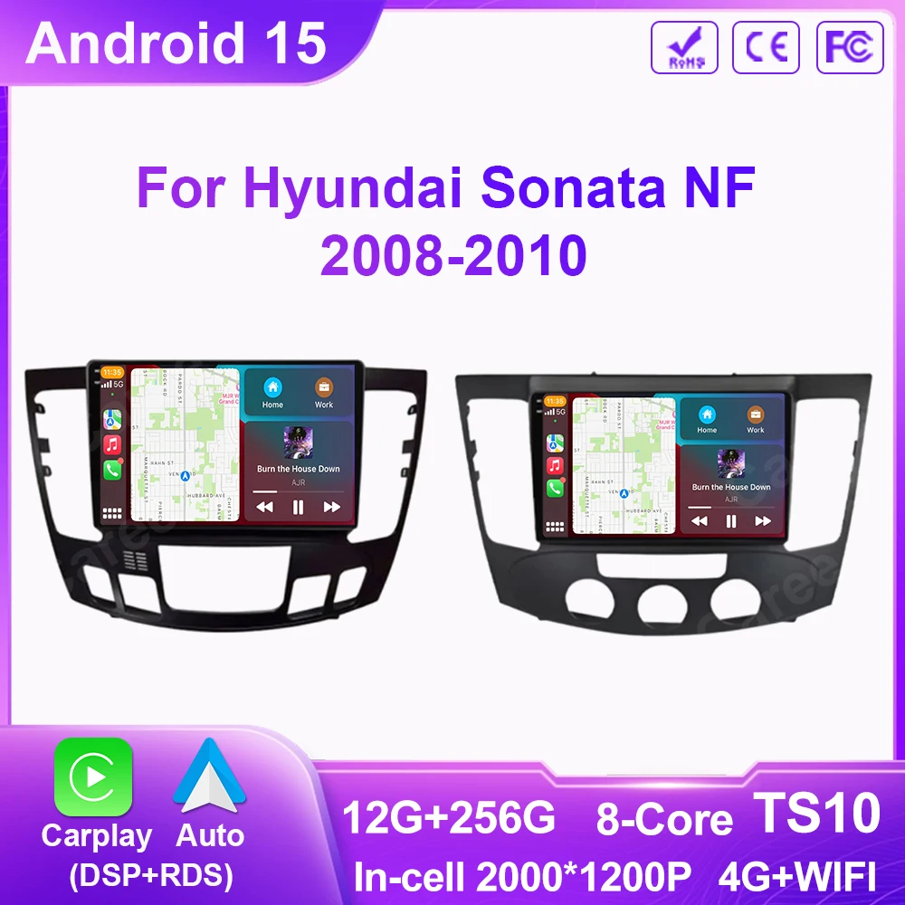 Android 15 Carplay Auto Car Radio For Hyundai Sonata NF 2008-2010 Multimedia Video Player Navigation GPS Stereo 4G No 2Din DVD
Android 15 Carplay Auto Car Radio For Hyundai Sonata NF 2008-2010 Multimedia Video Player Navigation GPS Stereo 4G No 2Din DVD