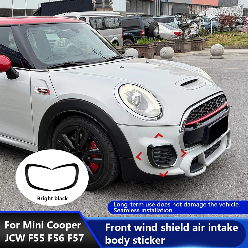 Applicable to BMW Mini Cooper JCW F55 F56 F57 models Front air intake grille body stickers for exterior accessories.
Applicable to BMW Mini Cooper JCW F55 F56 F57 models Front air intake grille body stickers for exterior accessories.