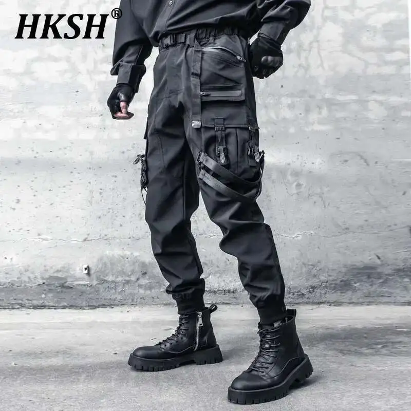 HKSH Techwear Cargo Pants Men's Tide Dark Fashion Tactical Pocket Trousers Spring Autumn New Hip Hop Street Chic Overalls HK2204
HKSH Techwear Cargo Pants Men's Tide Dark Fashion Tactical Pocket Trousers Spring Autumn New Hip Hop Street Chic Overalls HK2204