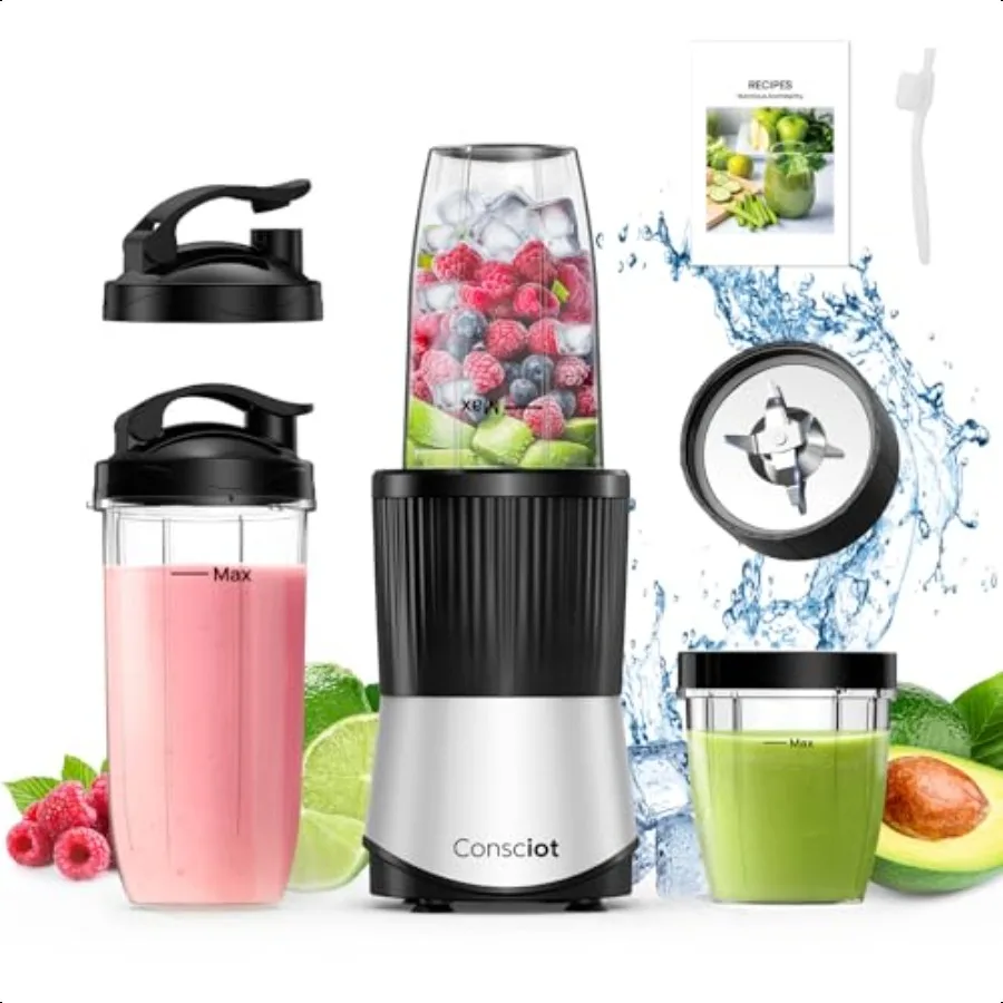 CB08 11Piece Blender for Kitchen and Personal Size Blend Shakes and Smoothies Drinks Baby Food Spreads More 3 Portable ToGo Cu
CB08 11Piece Blender for Kitchen and Personal Size Blend Shakes and Smoothies Drinks Baby Food Spreads More 3 Portable ToGo Cu