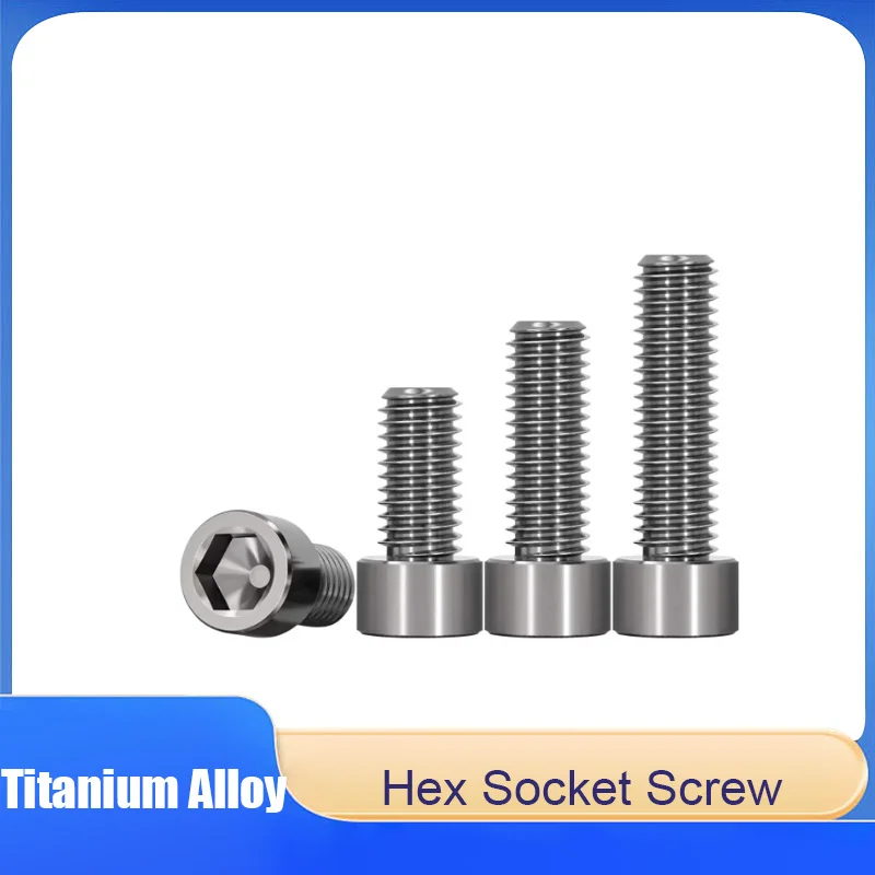 5PCS TC4 Titanium Alloy M1.6 Hex Socket Cap Screw Bolt for Motorcycle Car Modification DIY Parts Fastener
5PCS TC4 Titanium Alloy M1.6 Hex Socket Cap Screw Bolt for Motorcycle Car Modification DIY Parts Fastener