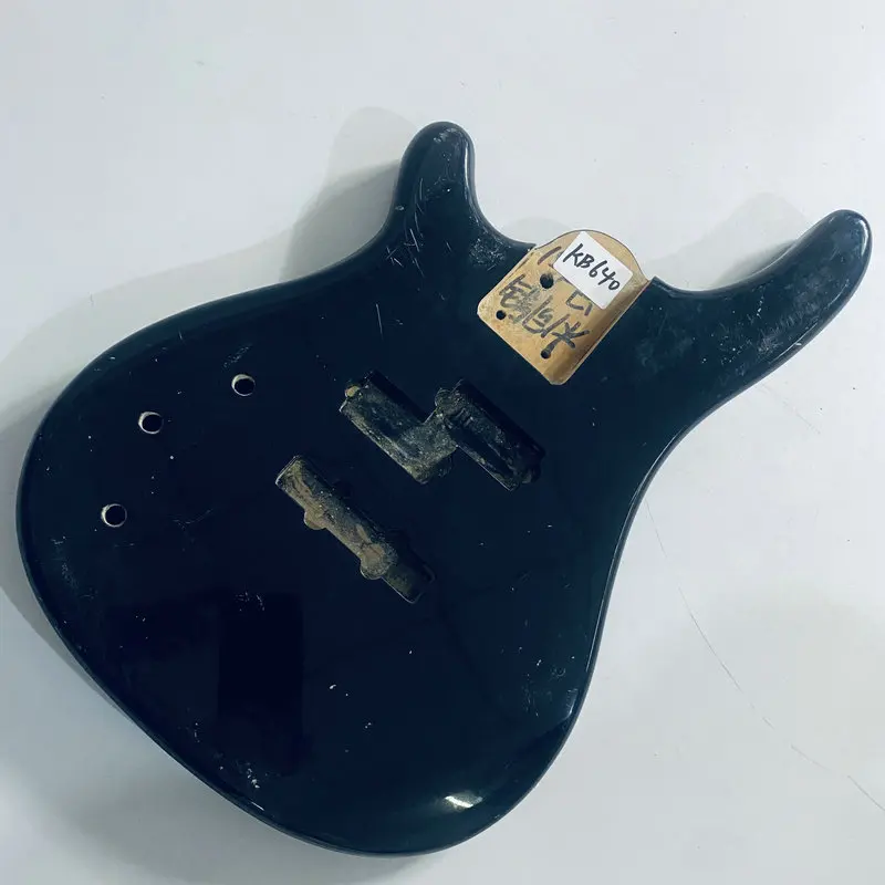 KB640 Black Color Custom Bass Body in Solid Wood Replace and DIY Left Hand Surface Damages and Dirty PJB Pickups
KB640 Black Color Custom Bass Body in Solid Wood Replace and DIY Left Hand Surface Damages and Dirty PJB Pickups