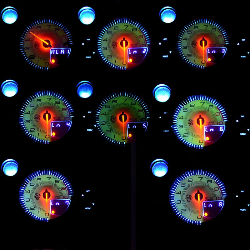95MM Tachometer 0~10000 RPM Gauge Stepper motor Three Led Color Display With Shift Light 12V
95MM Tachometer 0~10000 RPM Gauge Stepper motor Three Led Color Display With Shift Light 12V