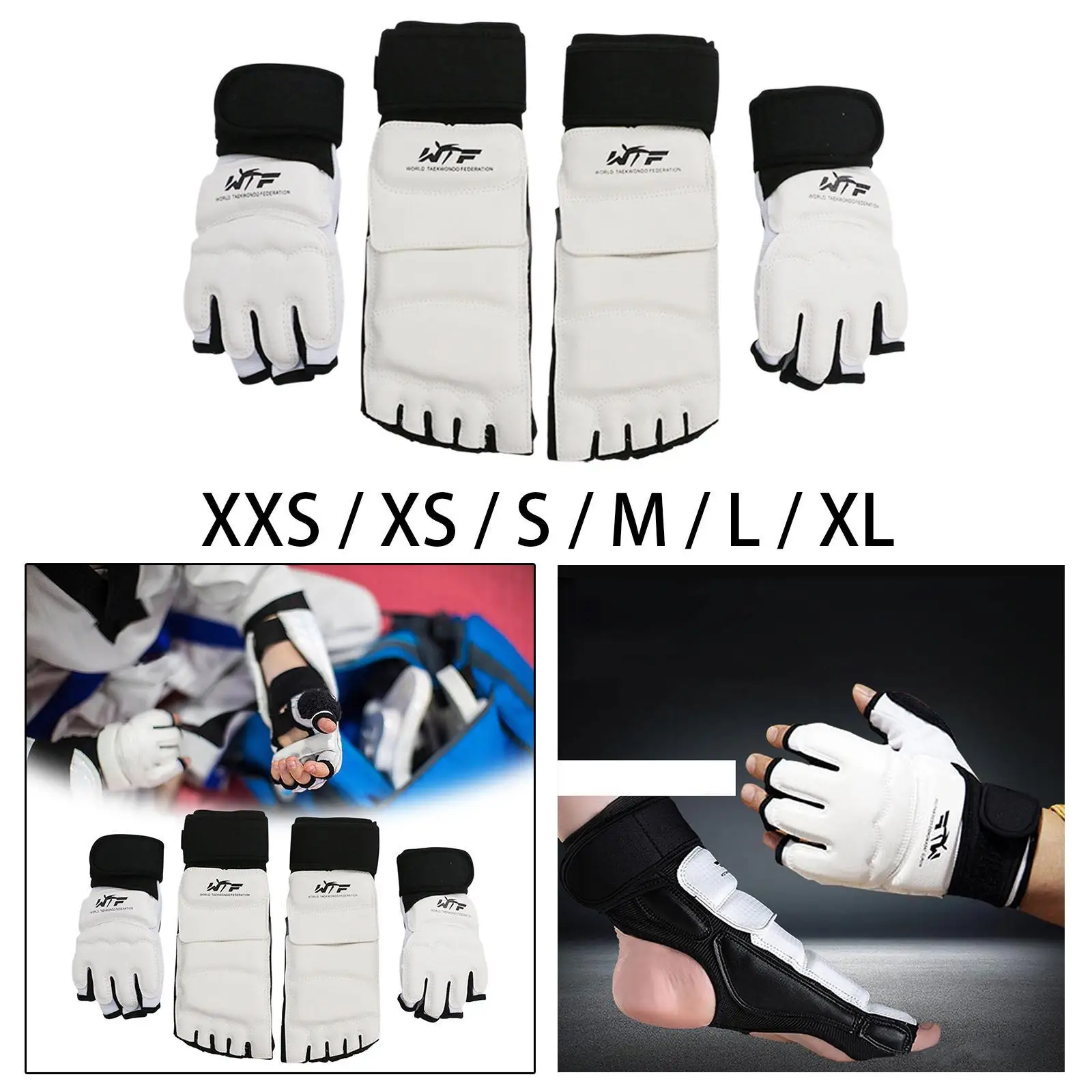 Taekwondo Hand and Foot Protector Half Finger Gloves for Adults Kids Sparring Gear for TKD Sanda Kung Fu Punching Bag Grappling
Taekwondo Hand and Foot Protector Half Finger Gloves for Adults Kids Sparring Gear for TKD Sanda Kung Fu Punching Bag Grappling